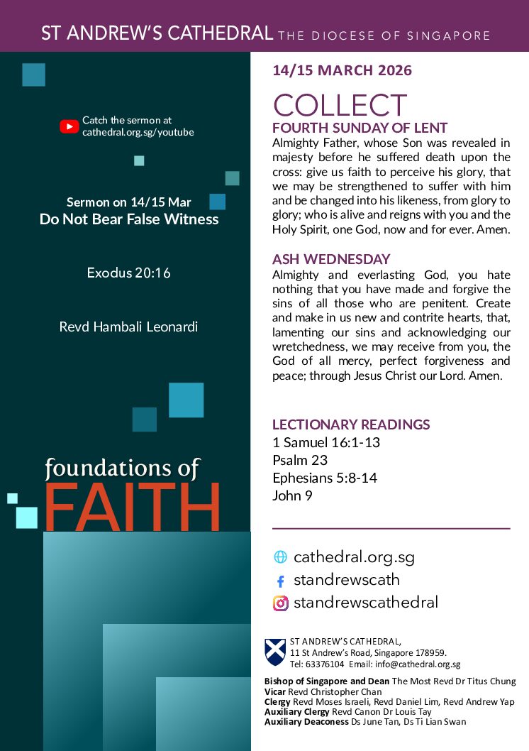 Cathedral Bulletin Cover