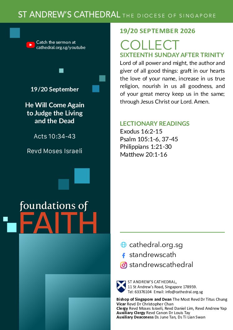 Cathedral Bulletin Cover