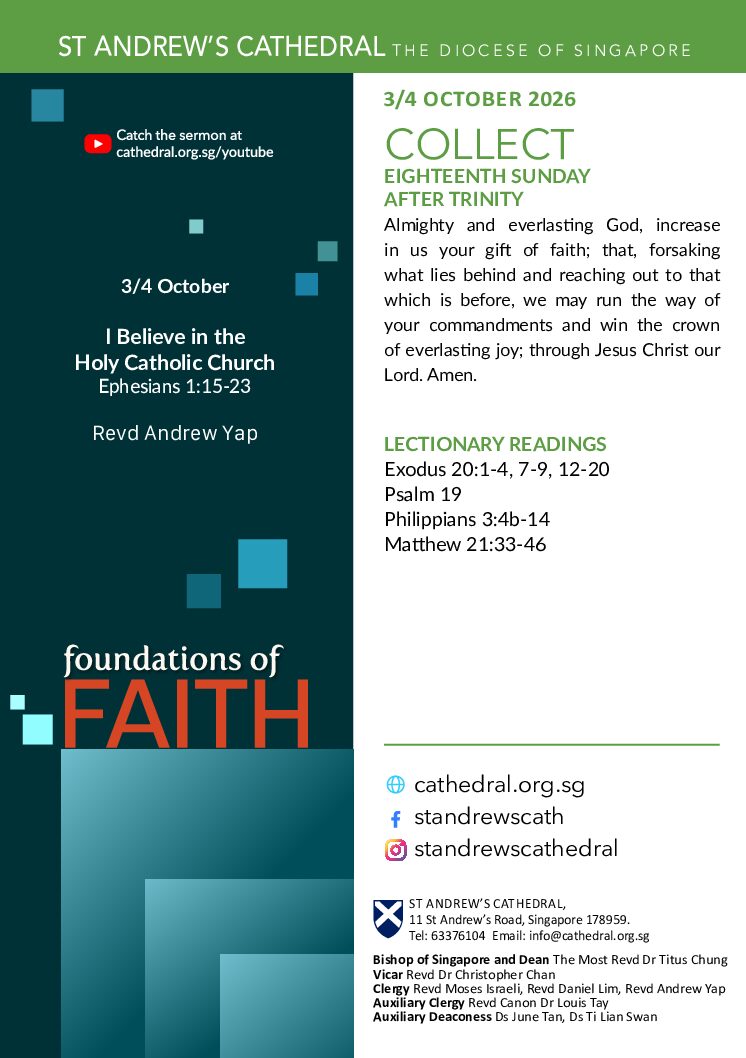 Cathedral Bulletin Cover